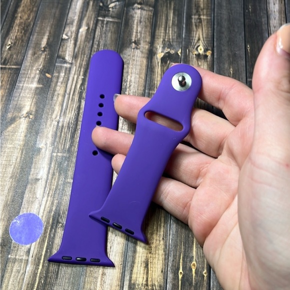 5for$10 Deep Purple 42mm/44mm/45mm Adjustable Large Apple Watch Watchbands NWT - Picture 2 of 5